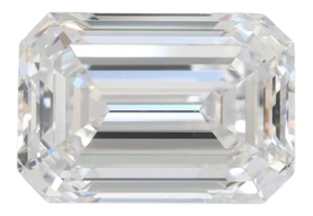 2.02 Carat D VVS1 Emerald Lab Diamond
