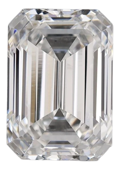 2.09 Carat D VVS2 Emerald Lab Diamond