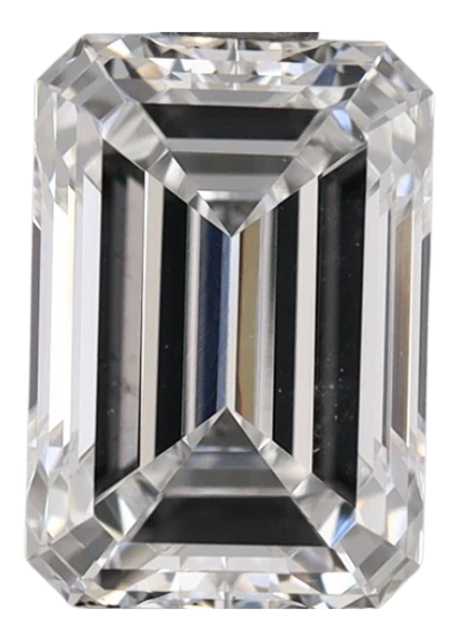2.09 Carat D VVS2 Emerald Lab Diamond