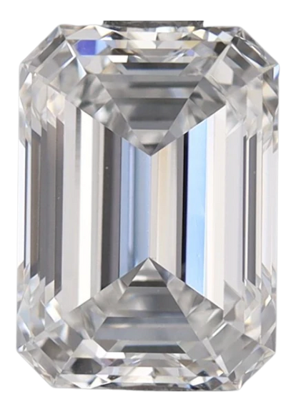 2.09 Carat D VVS2 Emerald Lab Diamond