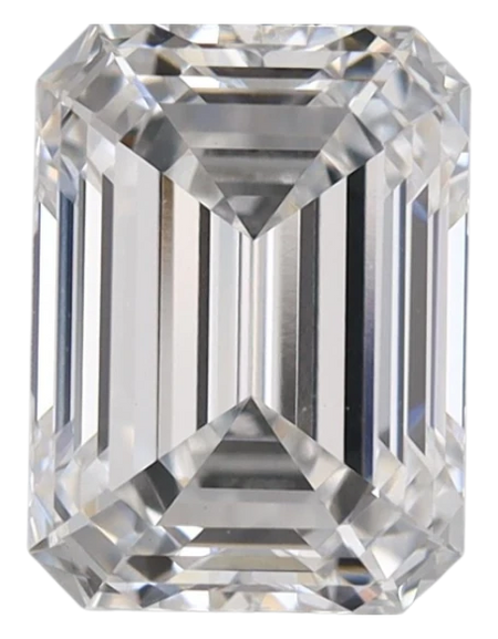 2.1 Carat D VVS2 Emerald Lab Diamond