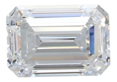 2.1 Carat D VVS2 Emerald Lab Diamond