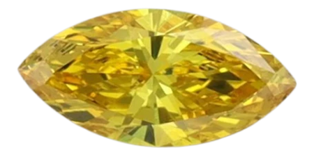 0.33 Carat Yellow VS1 Marquise Lab Diamond