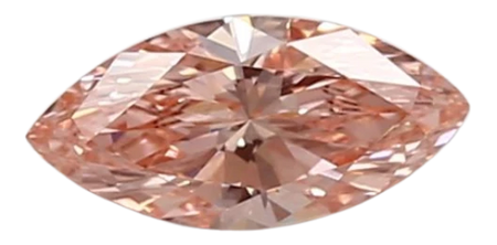 0.36 Carat Pink VVS2 Marquise Lab Diamond