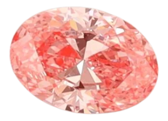 0.3 Carat Pink VS1 Oval Lab Diamond