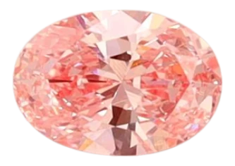 0.31 Carat Pink VS1 Oval Lab Diamond