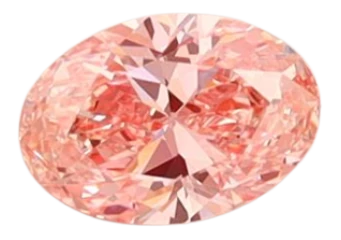 0.31 Carat Pink VVS2 Oval Lab Diamond