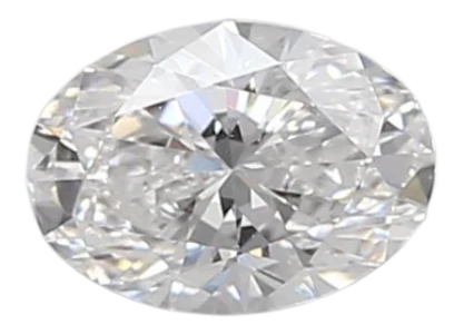 0.36 Carat D VVS2 Oval Lab Diamond