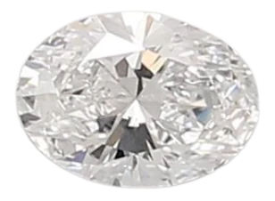 0.37 Carat D VVS2 Oval Lab Diamond