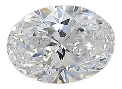 0.38 Carat D VS1 Oval Lab Diamond
