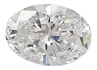 0.38 Carat D VS2 Oval Lab Diamond