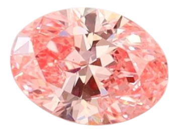 0.39 Carat Pink VS1 Oval Lab Diamond
