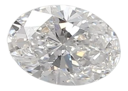 0.43 Carat D SI1 Oval Lab Diamond