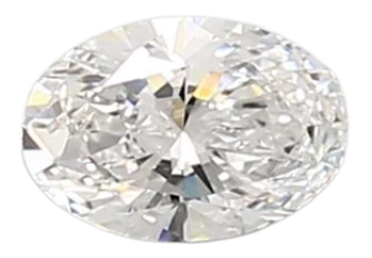 0.44 Carat D SI1 Oval Lab Diamond