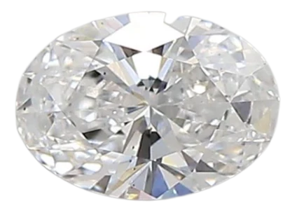 0.44 Carat D VS2 Oval Lab Diamond
