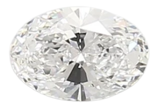 0.45 Carat D SI1 Oval Lab Diamond