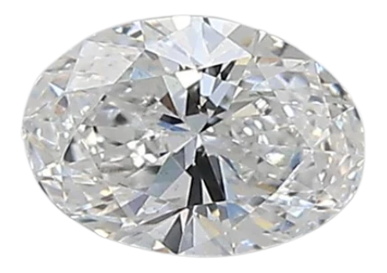 0.45 Carat D VS2 Oval Lab Diamond