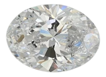 0.45 Carat D VS2 Oval Lab Diamond
