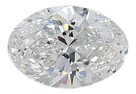0.46 Carat D VS2 Oval Lab Diamond