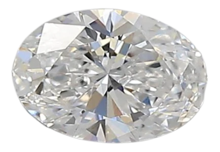 0.46 Carat D VS2 Oval Lab Diamond