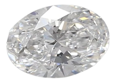 0.46 Carat D VS2 Oval Lab Diamond