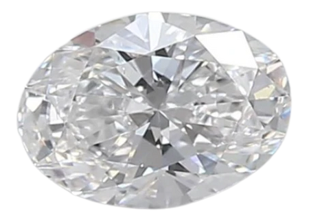 0.46 Carat D VS2 Oval Lab Diamond