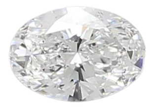 0.47 Carat D SI1 Oval Lab Diamond