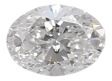 0.48 Carat D VVS2 Oval Lab Diamond