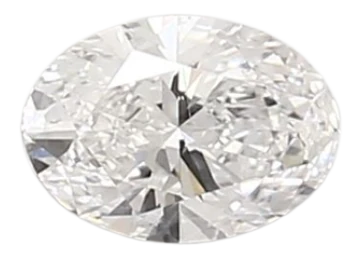 0.58 Carat D SI1 Oval Lab Diamond