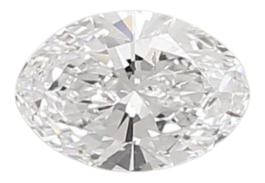 0.59 Carat D SI1 Oval Lab Diamond
