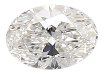0.59 Carat E SI1 Oval Lab Diamond