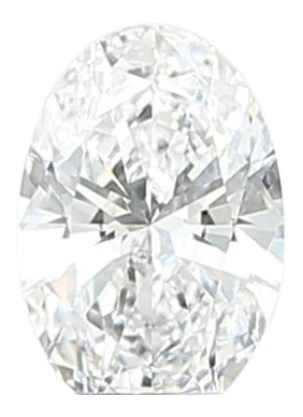 0.59 Carat E VVS2 Oval Lab Diamond