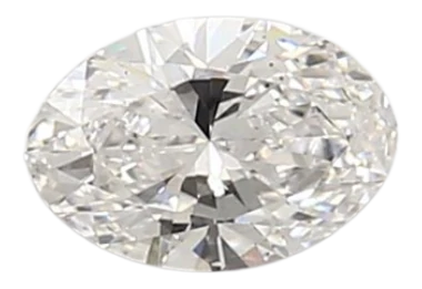 0.62 Carat E SI1 Oval Lab Diamond