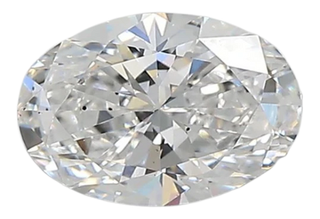 0.86 Carat D VS2 Oval Lab Diamond
