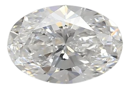 0.9 Carat D VS1 Oval Lab Diamond