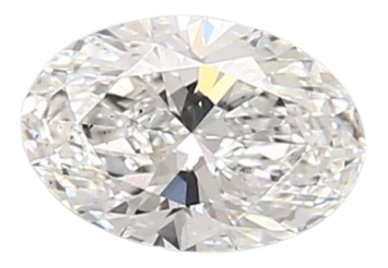 0.91 Carat D SI1 Oval Lab Diamond