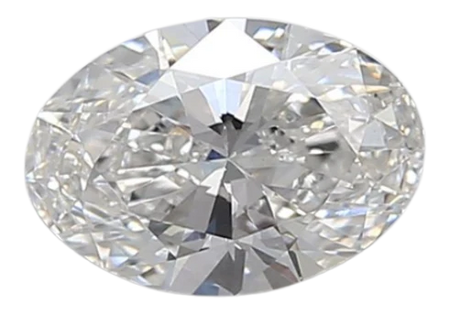 0.91 Carat E VVS2 Oval Lab Diamond