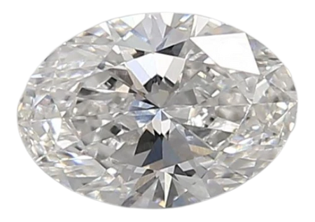 0.91 Carat F VVS2 Oval Lab Diamond