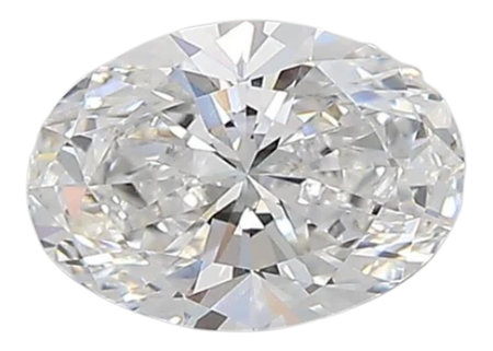 0.93 Carat D VVS2 Oval Lab Diamond