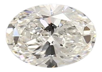 0.93 Carat F VVS2 Oval Lab Diamond