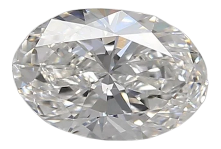 0.94 Carat E VVS2 Oval Lab Diamond