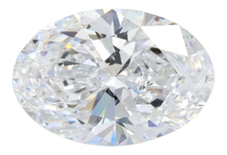 1.05 Carat D IF Oval Lab Diamond