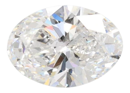 1.09 Carat D IF Oval Lab Diamond
