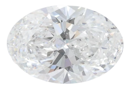 1.36 Carat D VVS2 Oval Lab Diamond