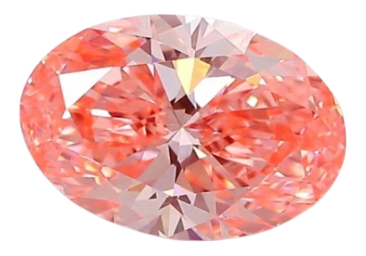 1.5 Carat Pink VVS2 Oval Lab Diamond