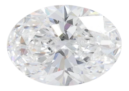 1.52 Carat D VVS1 Oval Lab Diamond