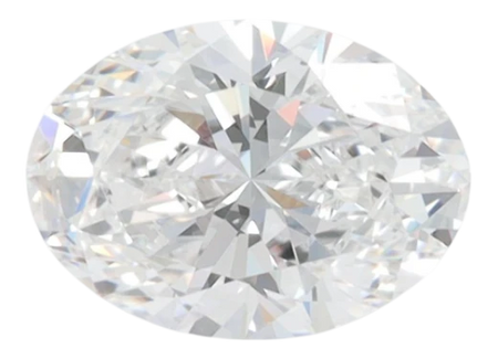 1.53 Carat D VVS2 Oval Lab Diamond