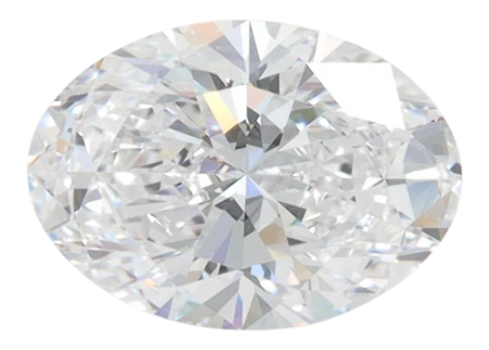 1.56 Carat D VVS2 Oval Lab Diamond