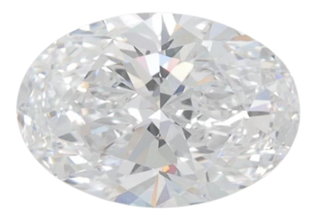 1.56 Carat D VVS2 Oval Lab Diamond