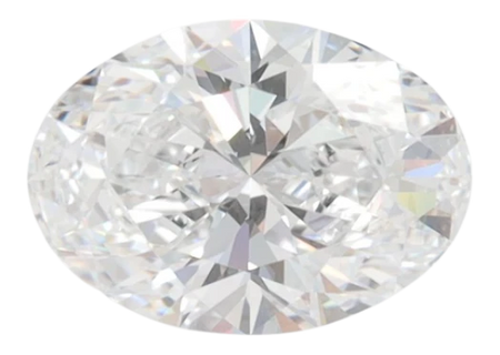 1.58 Carat D VVS2 Oval Lab Diamond